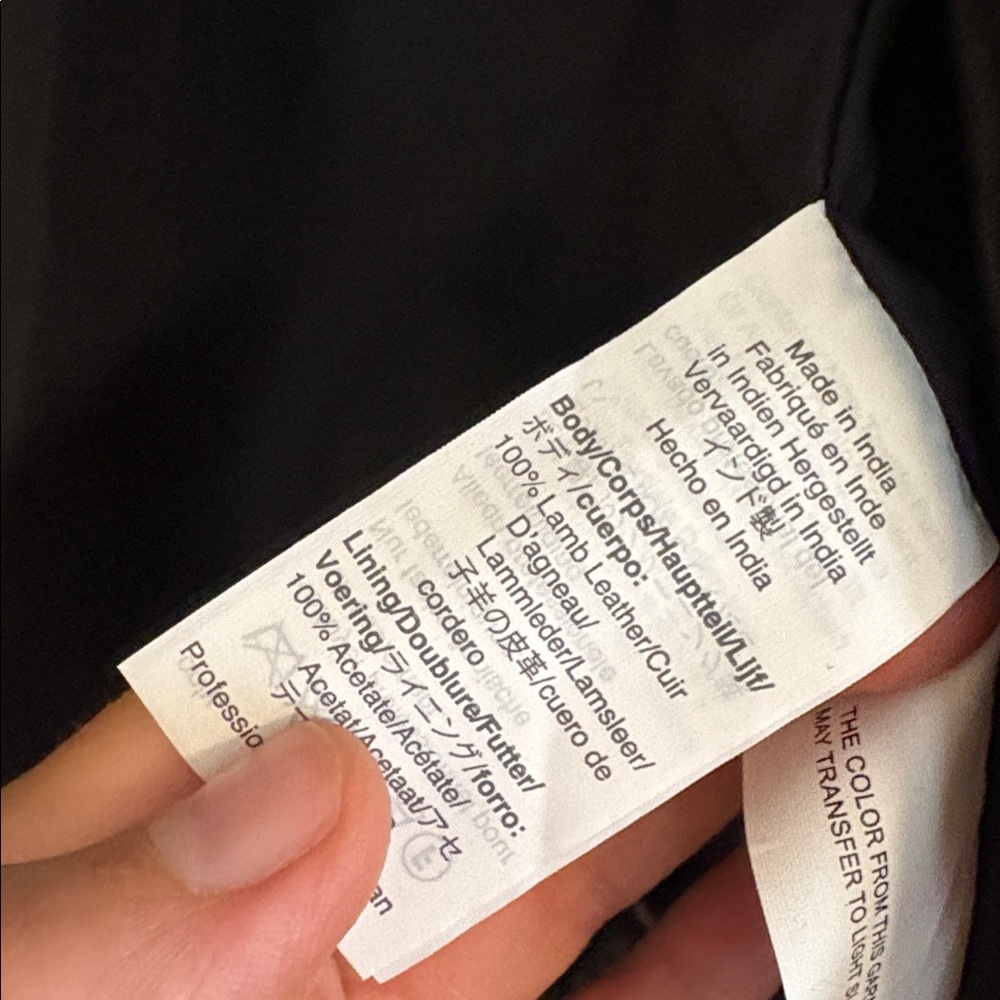 Madewell washed leather motorcycle jacket - Picture 8 of 10